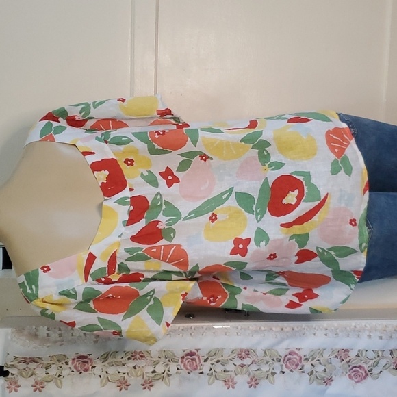 Rails Harley Fruit Bunch Blouse Boho Linen Blend Top Size XXL - Picture 6 of 10